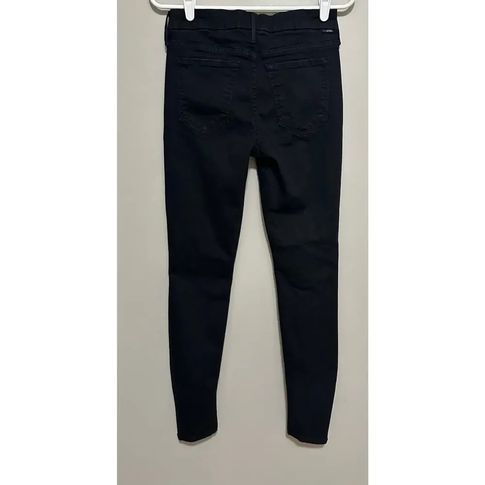 MOTHER The Looker Skinny Jeans in Not Guilty in Black Size 27 - Picture 7 of 10